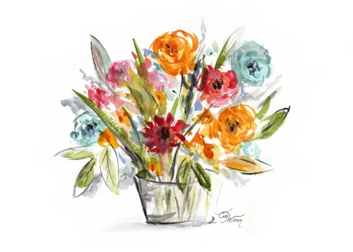 FL1017 - Impressioned Flowers FL1017 - Impressioned Flowers